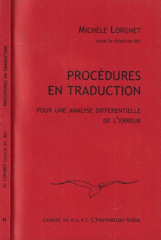 Procedures en traduction - copertina