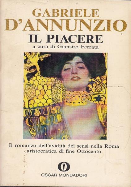 Il piacere - Gabriele D’Annunzio - copertina