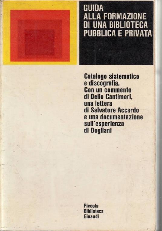 Guida alla formazione di una biblioteca pubblica e privata - copertina