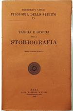 Teoria e storia della storiografia