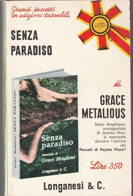 Senza paradiso - Grace Metalious - copertina