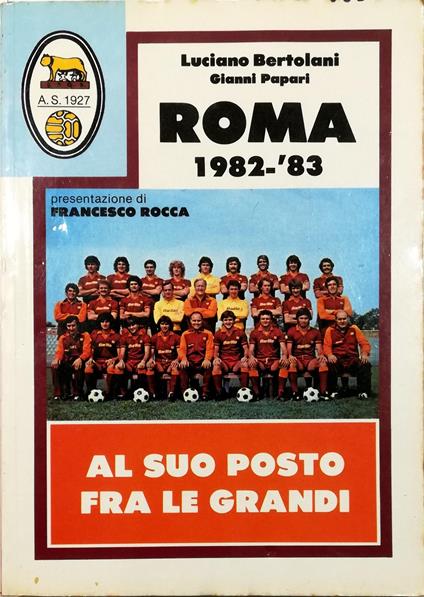 Roma 1982-'83 - copertina