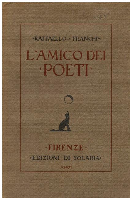 L' L' amico dei poeti - Raffaello Franchi - copertina