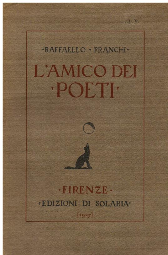 L' L' amico dei poeti - Raffaello Franchi - copertina