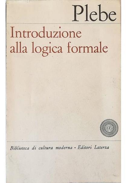 Introduzione Alla Logica Formale - copertina