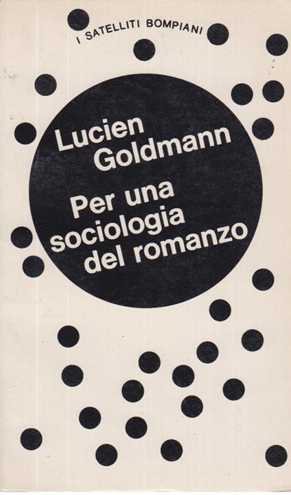 Per Una Sociologia Del Romanzo - copertina