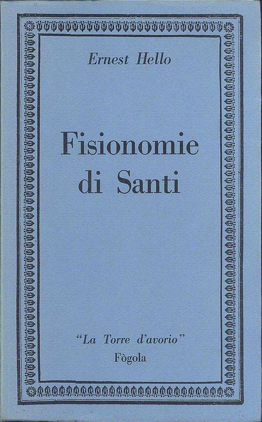 Fisionomie Di Santi - Ernesto Hello - copertina