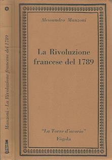 Rivoluzione Francese Del 1789 - Alessandro Manzoni - copertina