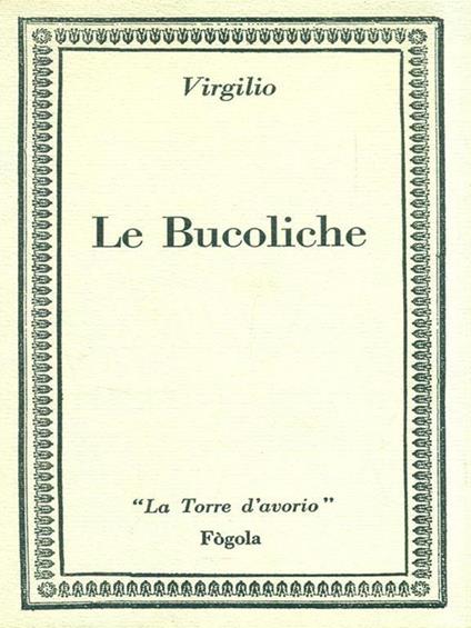 Bucoliche - Virgilio - copertina