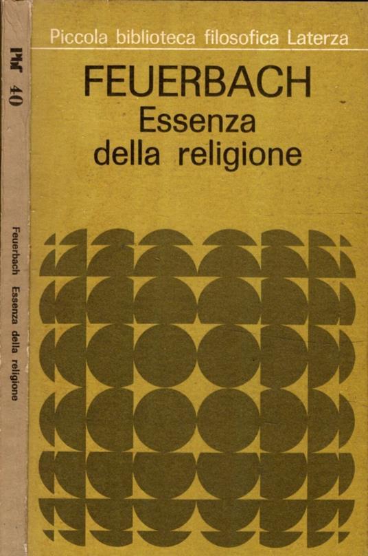 Essenza Della Religione - Ludwig Feuerbach - copertina