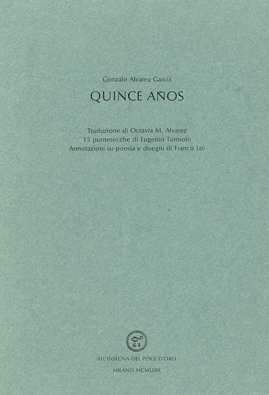 Quince Anos - Gonzalo Alvarez García - copertina
