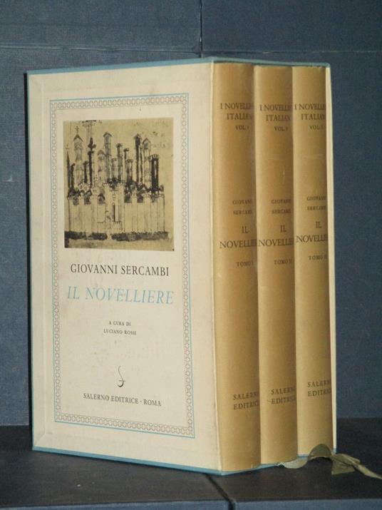 Novellieri Italiani Novelliere Cofanetto 3 Vol - Giovanni Sercambi - copertina