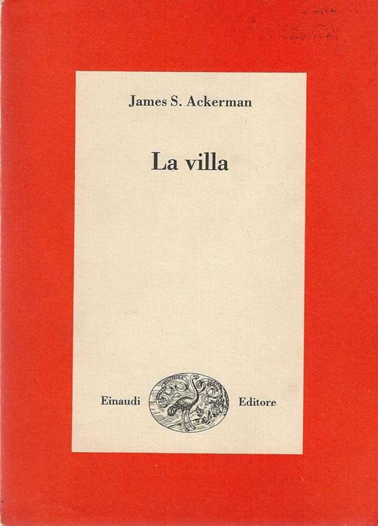 villa - James S. Ackerman - copertina