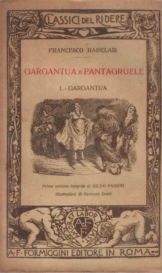 Gargantua e Pantagruele - François Rabelais - copertina