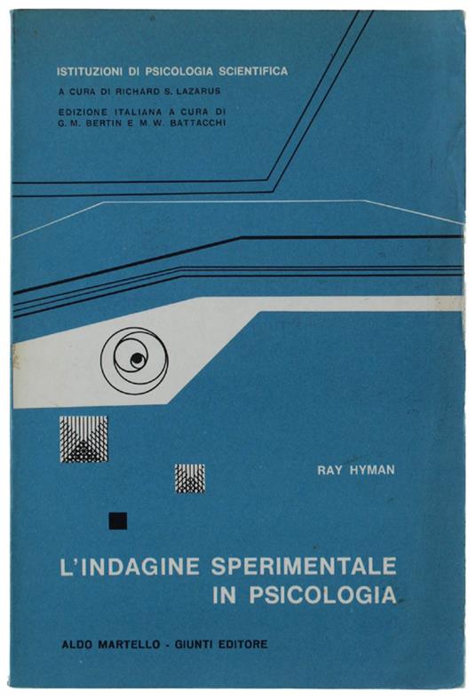 L' Indagine Sperimentale In Psicologia - Ray Hyman - copertina