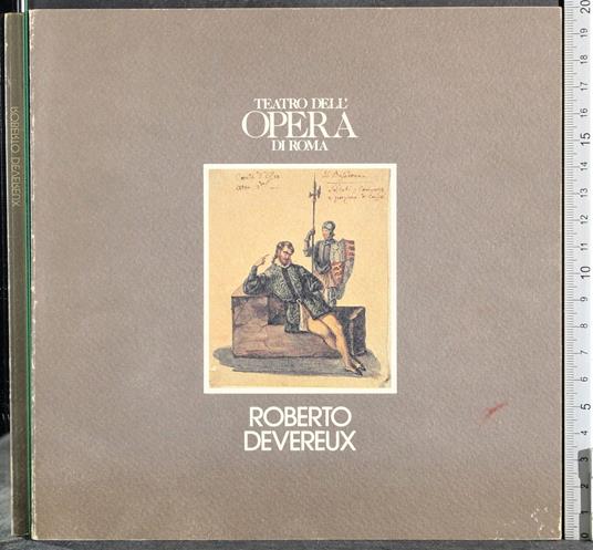 Teatro dell'opera di Roma. Roberto Devereux - G. Valerio Catullo - copertina