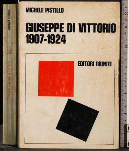 Giuseppe di vittorio 1907-1924 - Michele Pistillo - copertina