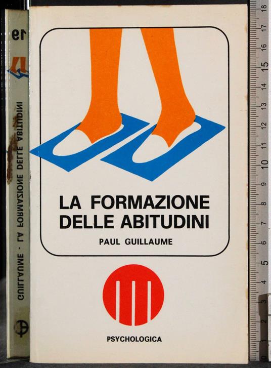 formazione delle abitudini - Paul Guillaume - copertina