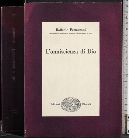 L' onniscienza di Dio - Raffaele Pettazzoni - copertina