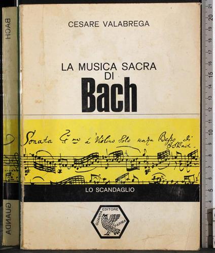 musica sacra di Bach - Cesare Valabrega - copertina