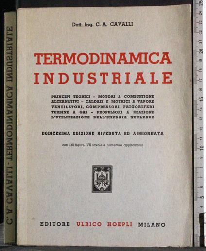 Termodinamica industriale - Carlo A. Cavalli - copertina