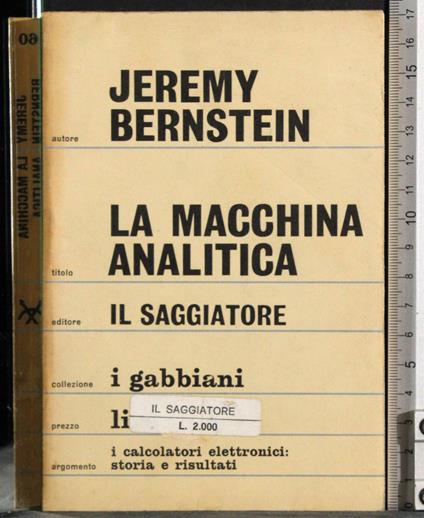 macchina analitica - Jeremy Bernstein - copertina