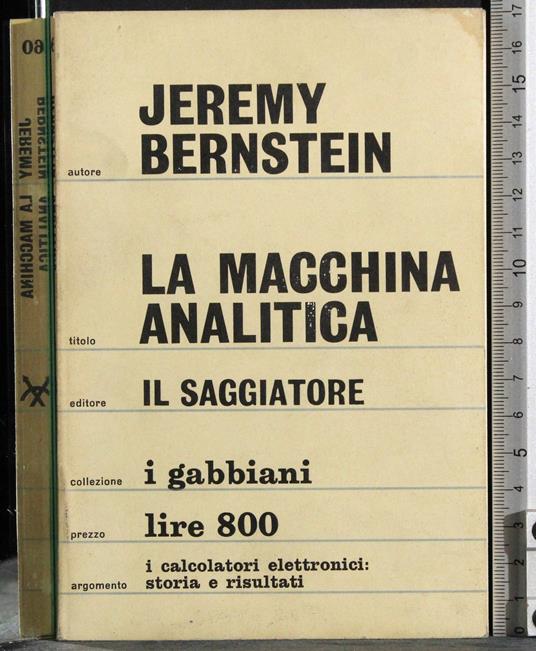 macchina analitica - Jeremy Bernstein - copertina