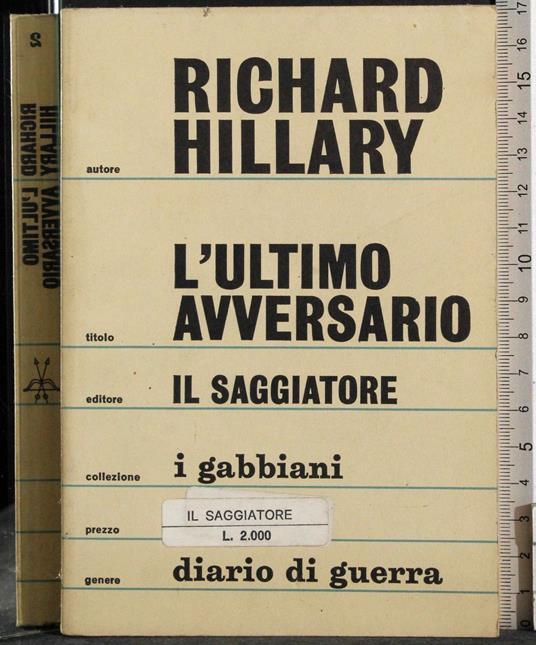 L' ultimo avversario - Richard Hillary - copertina