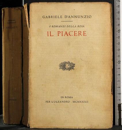 Il piacere - Gabriele D'Annunzio - copertina