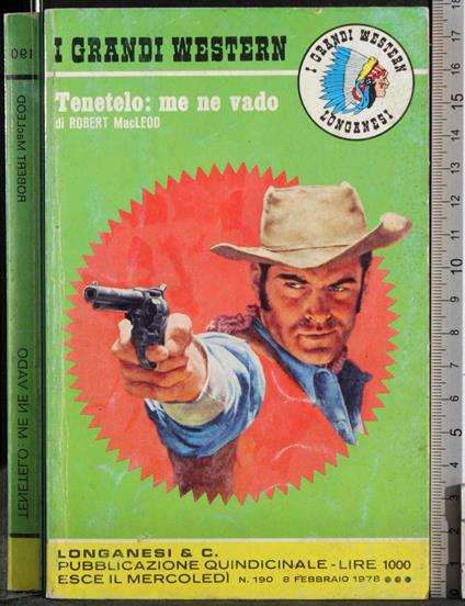 I Grandi western 190. Tenetelo: me ne vado - McLeod - copertina