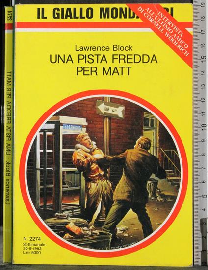 Una pista fredda per Matt - Lawrence Block - copertina