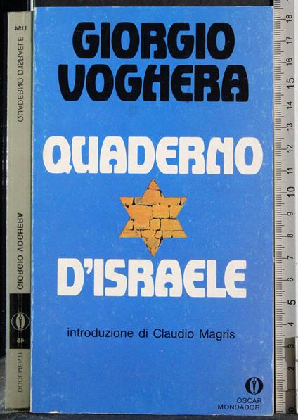 Quaderno d'israele - Giorgio Voghera - copertina
