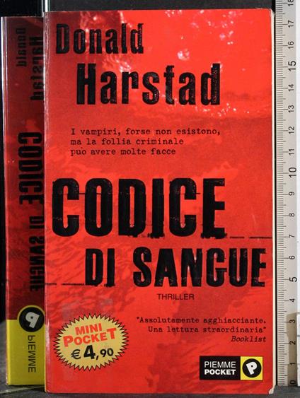 Il codice di sangue - Donald Harstad - copertina