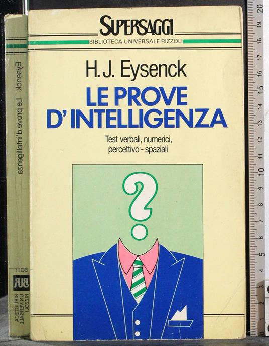 Le prove d'intelligenza - Hans J. Eysenck - copertina