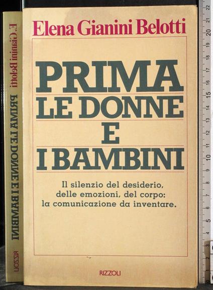 Prima le donne e i bambini - Elena Gianini Belotti - copertina