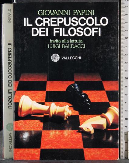 Il crepuscolo dei filosofi - Giovanni Papini - copertina