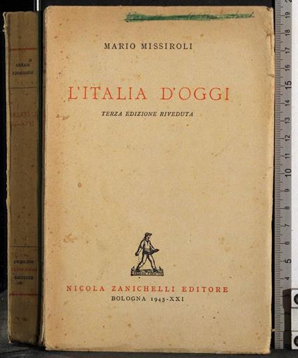 L' Italia d'oggi - Mario Missiroli - copertina