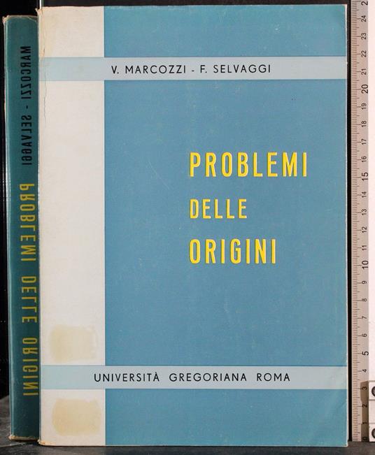 Problemi delle origini - copertina