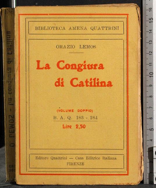 Congiura di Catilina. Volume doppio - copertina