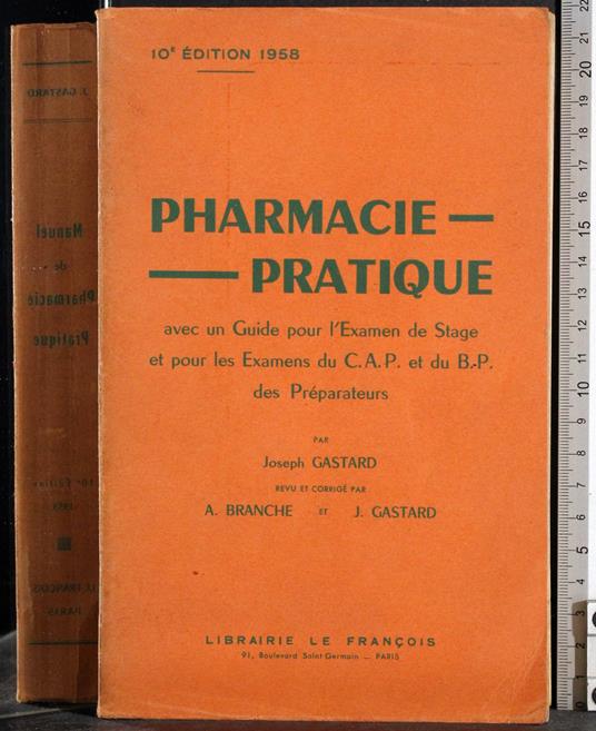 Manuel de pharmacie pratique - copertina