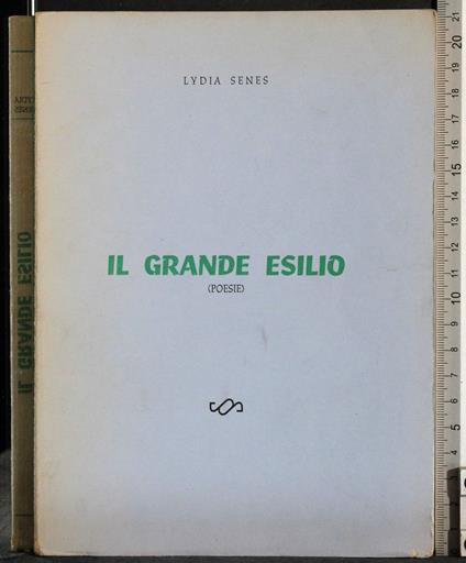 Il grande esilio (Poesie) - copertina