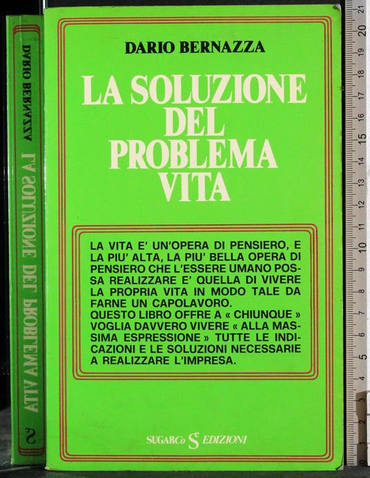 soluzione del problema vita - Dario Bernazza - copertina