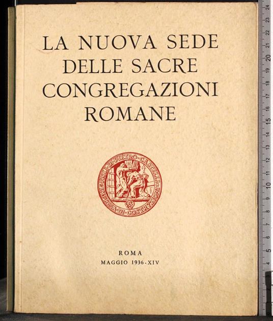 nuova sede delle Sacre congregazioni romane - G. Valerio Catullo - copertina