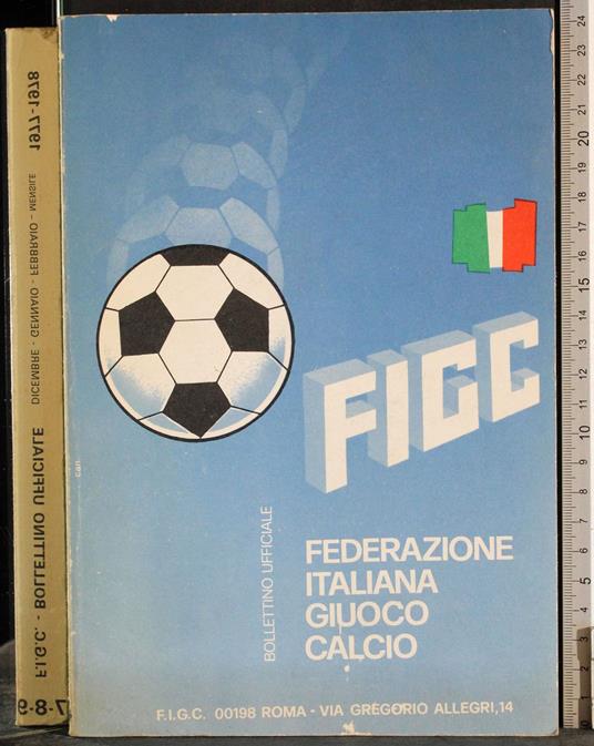 Federazione Italiana Giuoco Calcio. Bollettino Ufficiale - G. Valerio Catullo - copertina