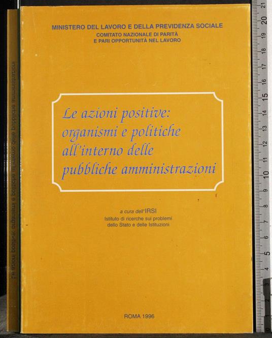 Azioni positive: organismi e politiche pubbliche amministrazioni - G. Valerio Catullo - copertina