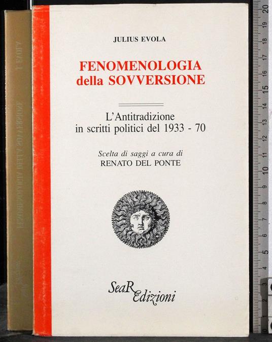 Fenomenologia della sovversione - Julius Evola - copertina