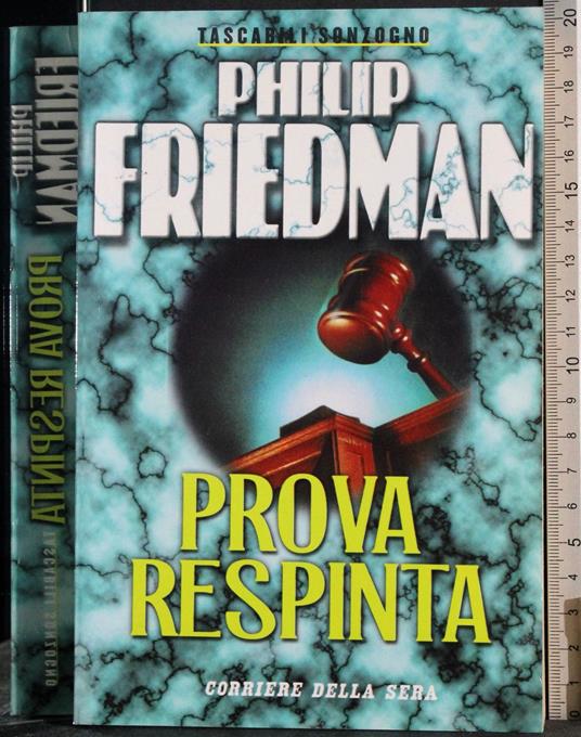 Prova respinta - Philip Friedman - copertina