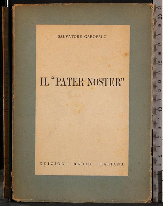 pater noster - Salvatore Garofalo - copertina