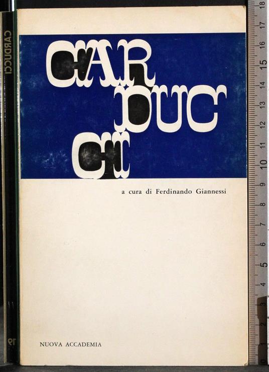 Carducci - Ferdinando Giannessi - copertina