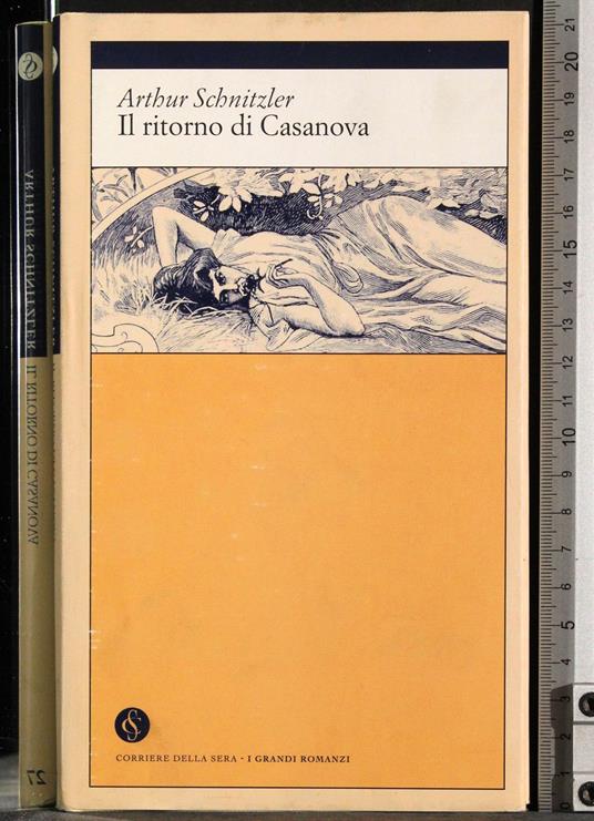 Il ritorno di Casanova - Arthur Schnitzler - copertina